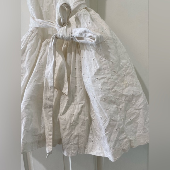 Amy Too! Girls eyelet off the shoulder puffer flower girl wedding dress - Picture 8 of 11